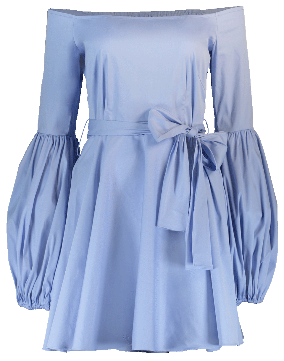 CAROLINE CONSTAS-Gisele Off Shoulder Dress-FRNCHBLU
