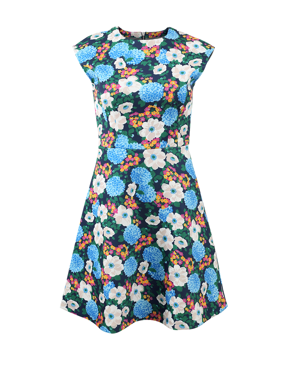 CARVEN-Floral Fit And Flare Dress-