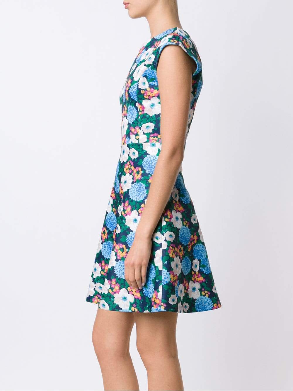 CARVEN-Floral Fit And Flare Dress-