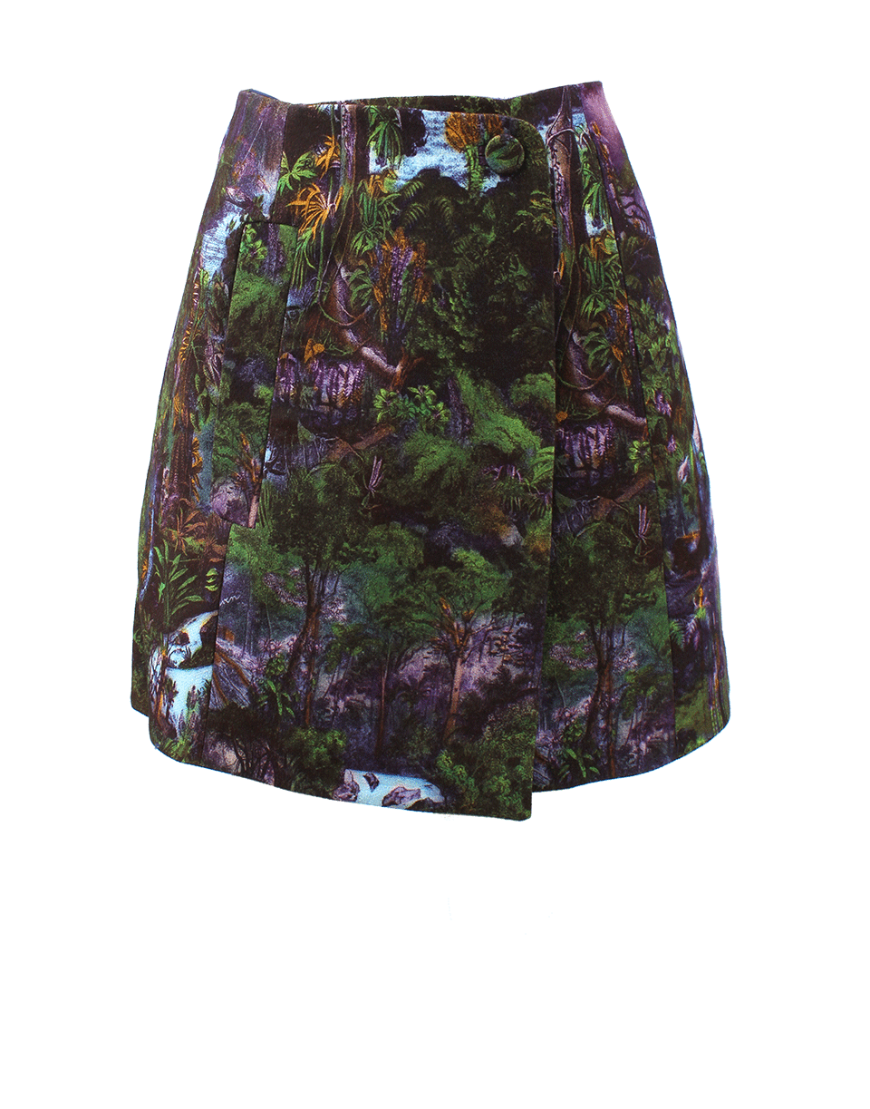 CARVEN-Printed Full Skirt-