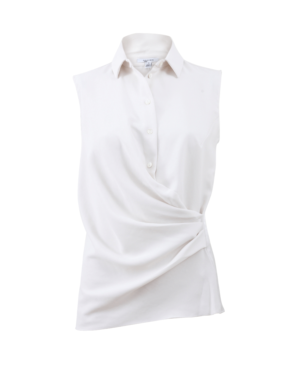 CARVEN-Chemise Crepe Top-
