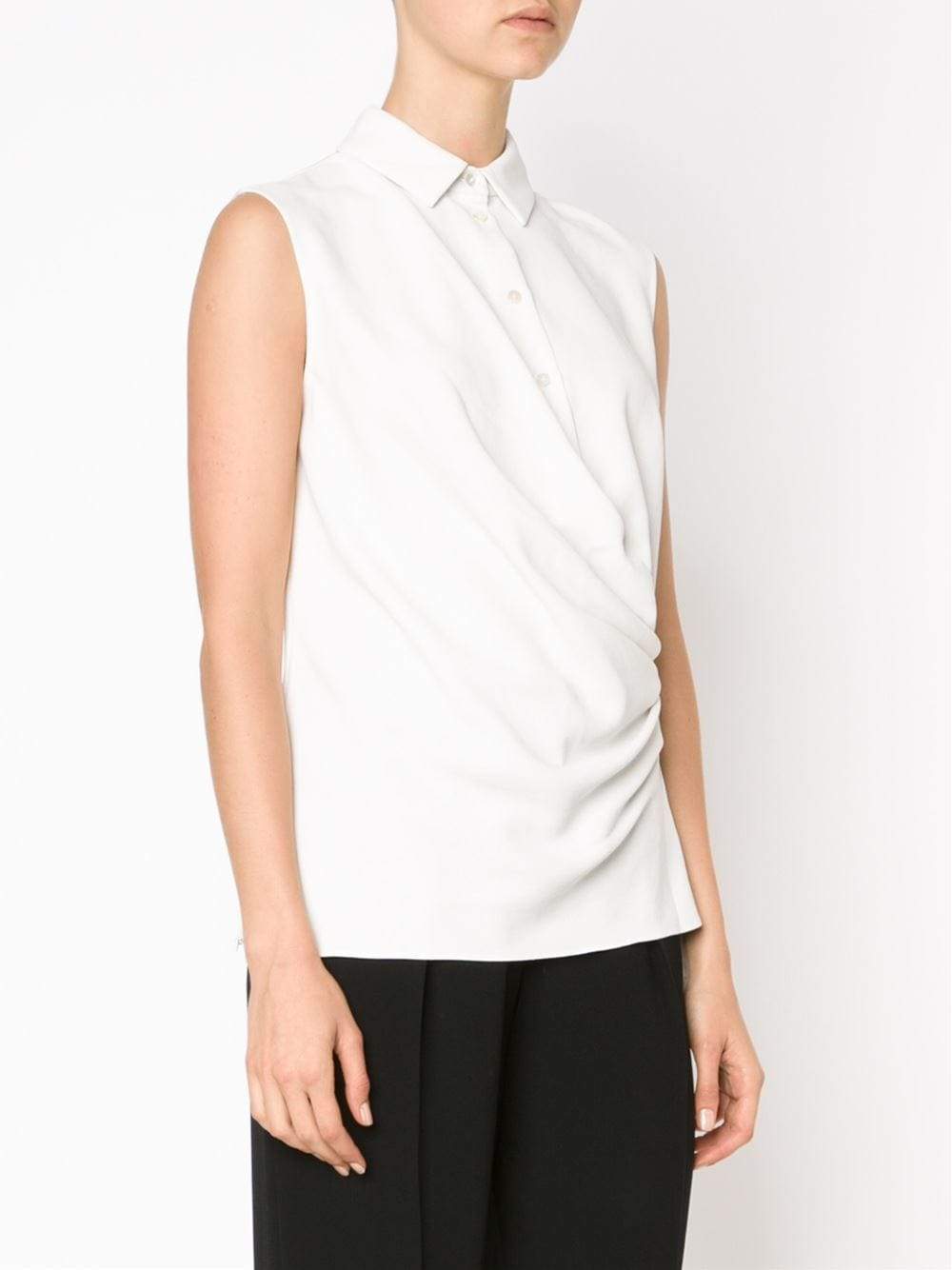 CARVEN-Chemise Crepe Top-