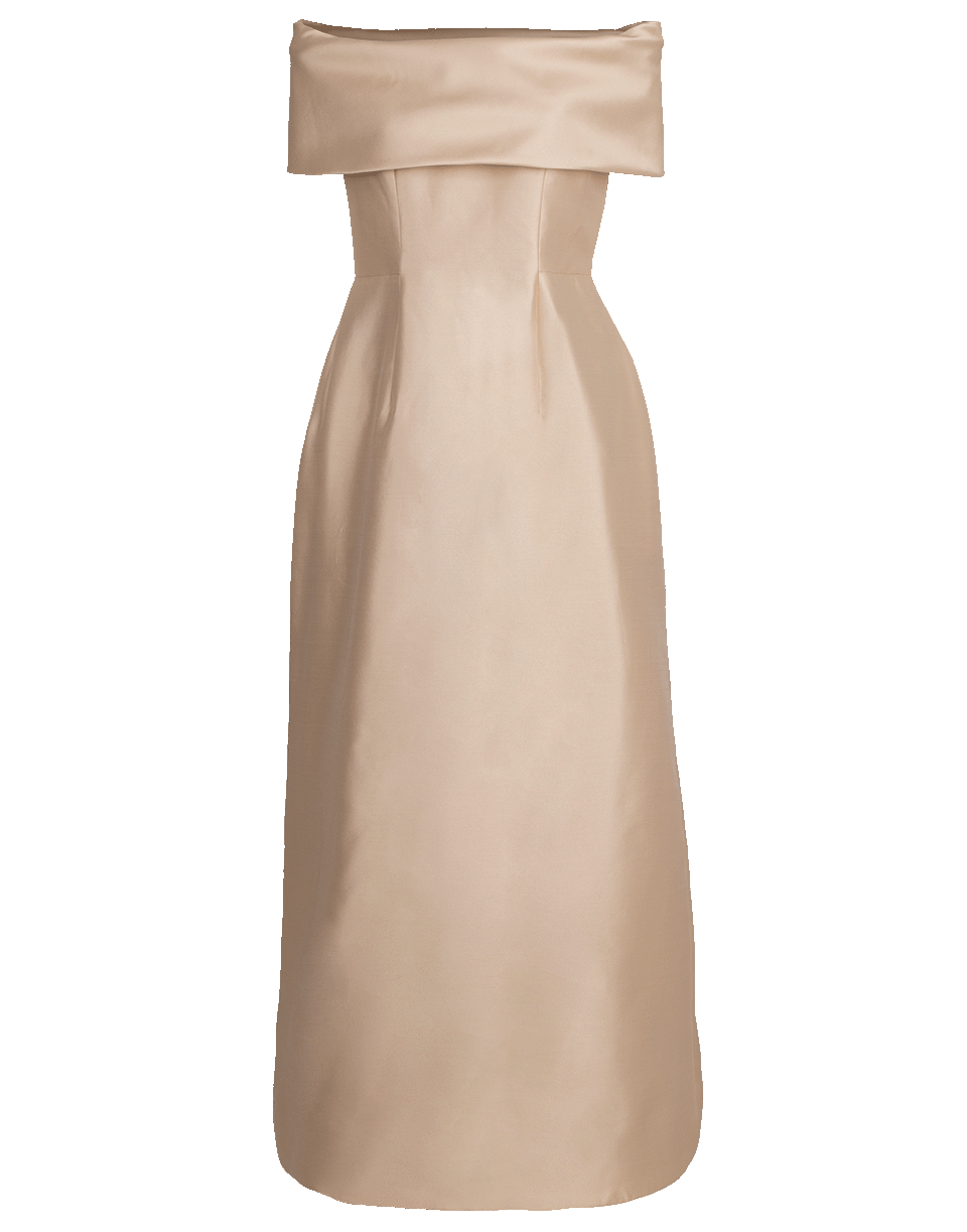 CATHERINE REGEHR-Off Shoulder Grace Gown-CHAMPAGN
