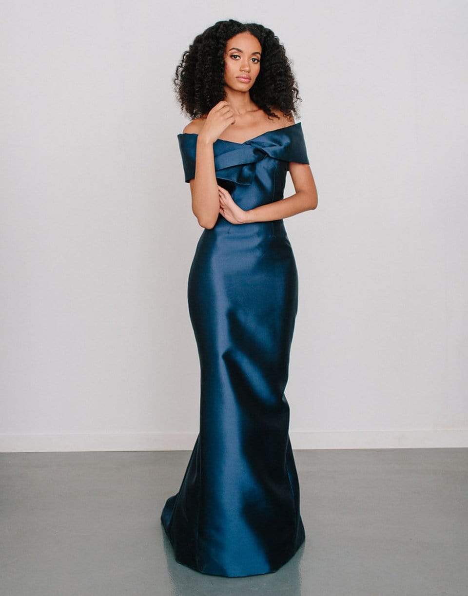 CATHERINE REGEHR-Off the Shoulder "Picard" Gown-