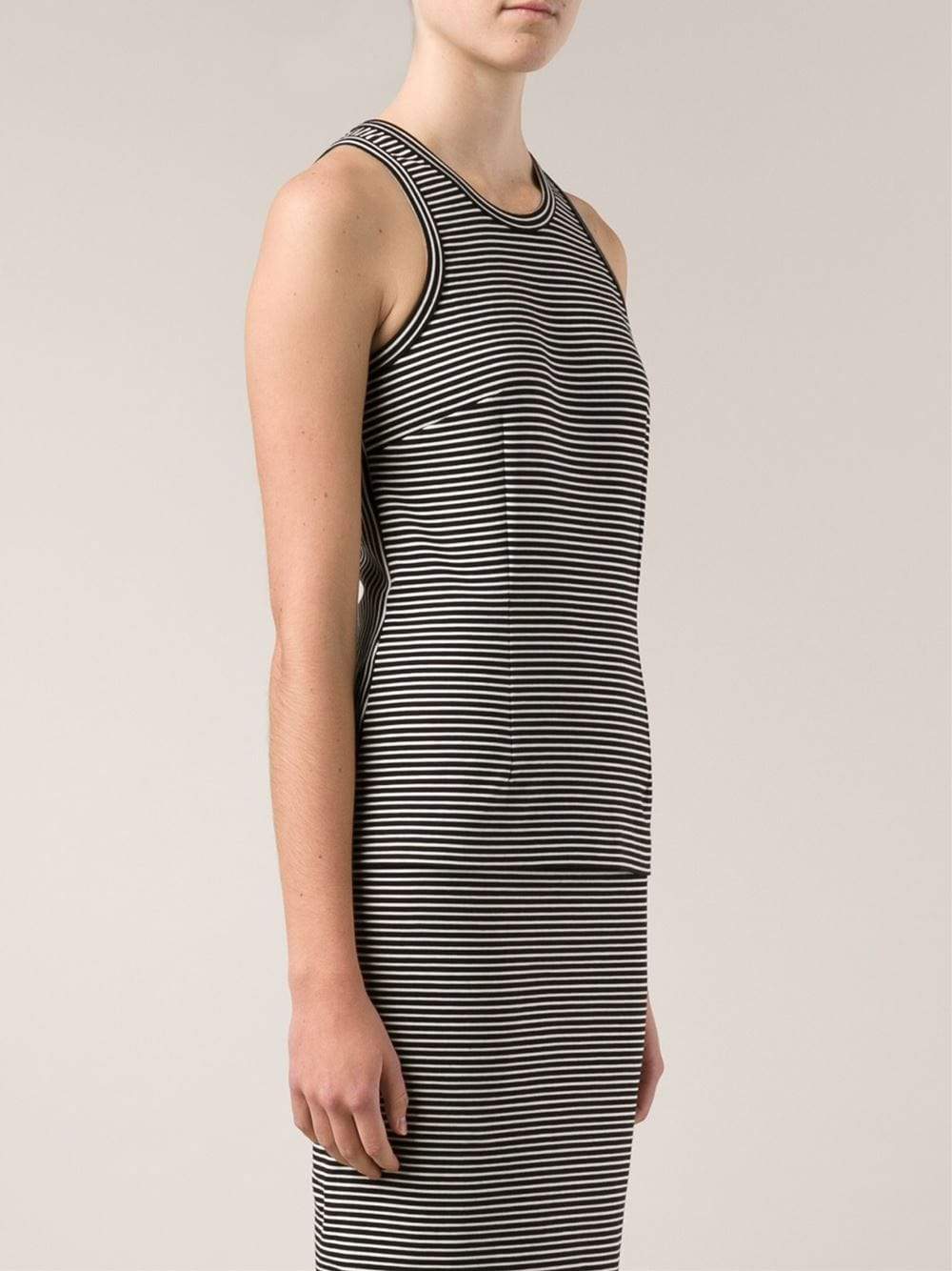 CEDRIC CHARLIER-Striped Tank-