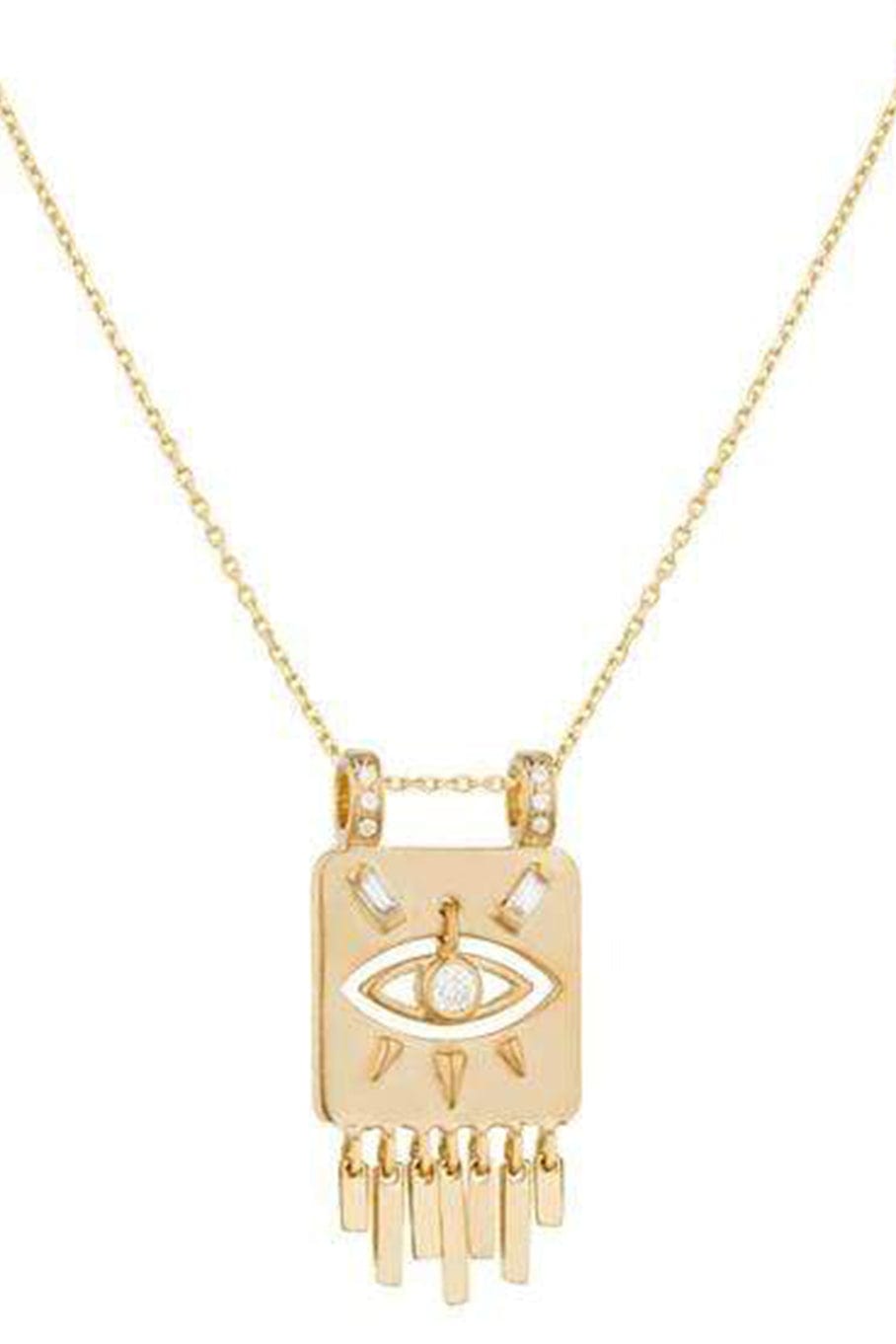 Mini Totem Diamond Eye Charm Necklace JEWELRYFINE JEWELNECKLACE O CELINE DAOUST   