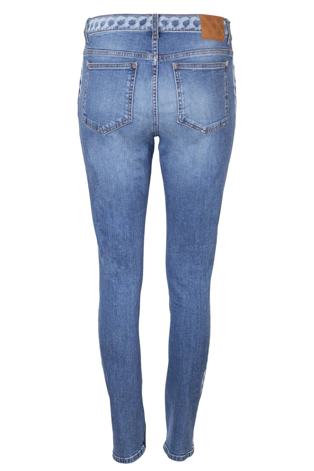 chanel clothingpantslim fit denim 40 chain link print skinny jeans 42308730257560