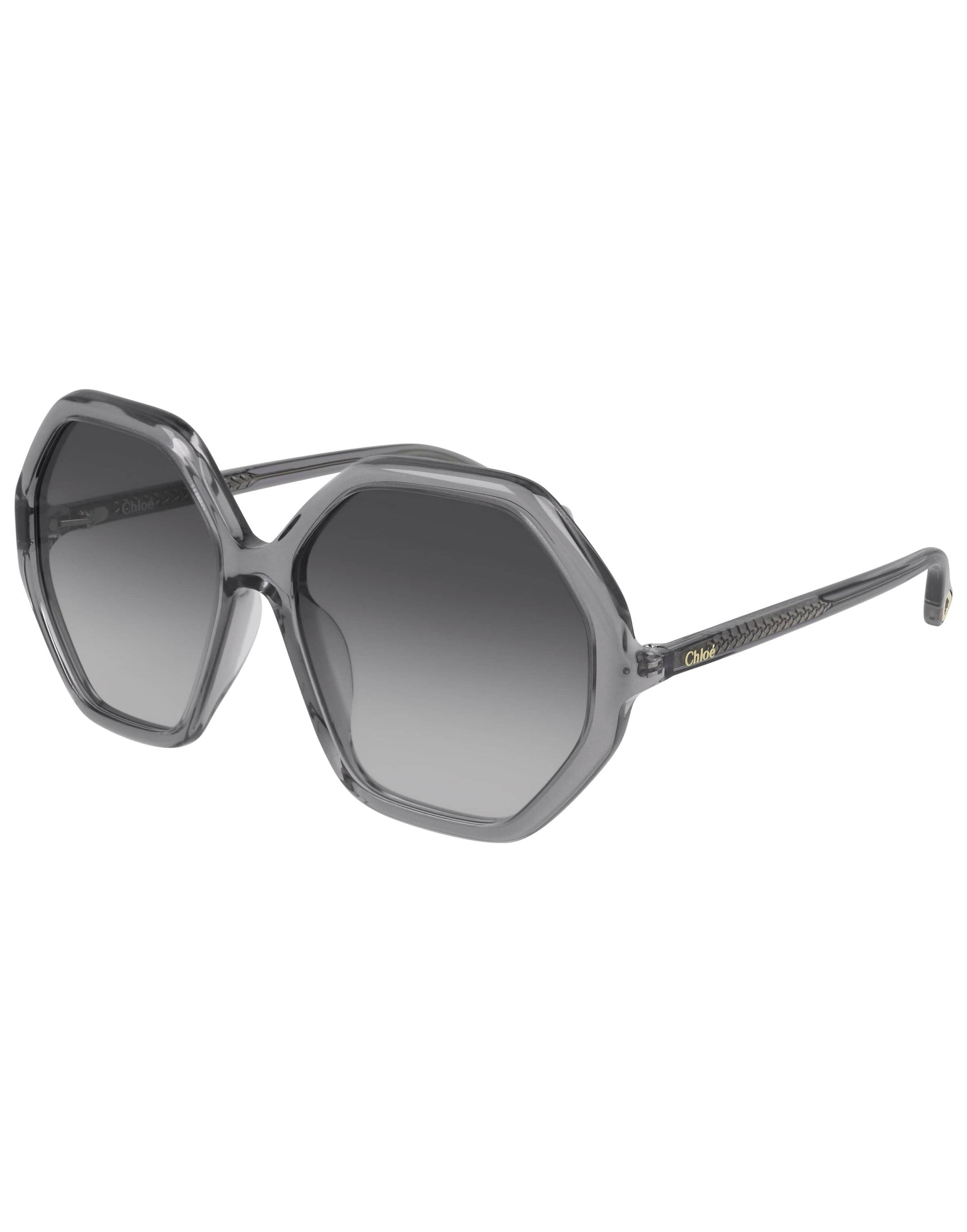 CHLOÉ-CH0008SA 003 Transparent Grey Sunglasses-GREY
