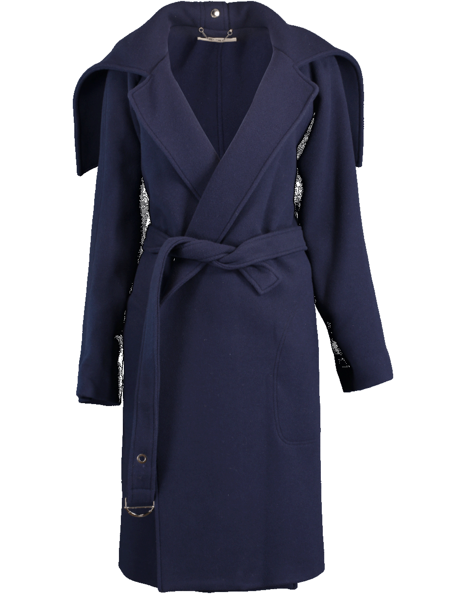 Belted Wool Wrap Coat CLOTHINGMISC CHLOÉ   