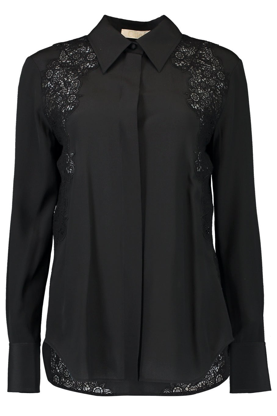 Long Sleeve Button Down Blouse - Black CLOTHINGTOPBLOUSE CHLOÉ   