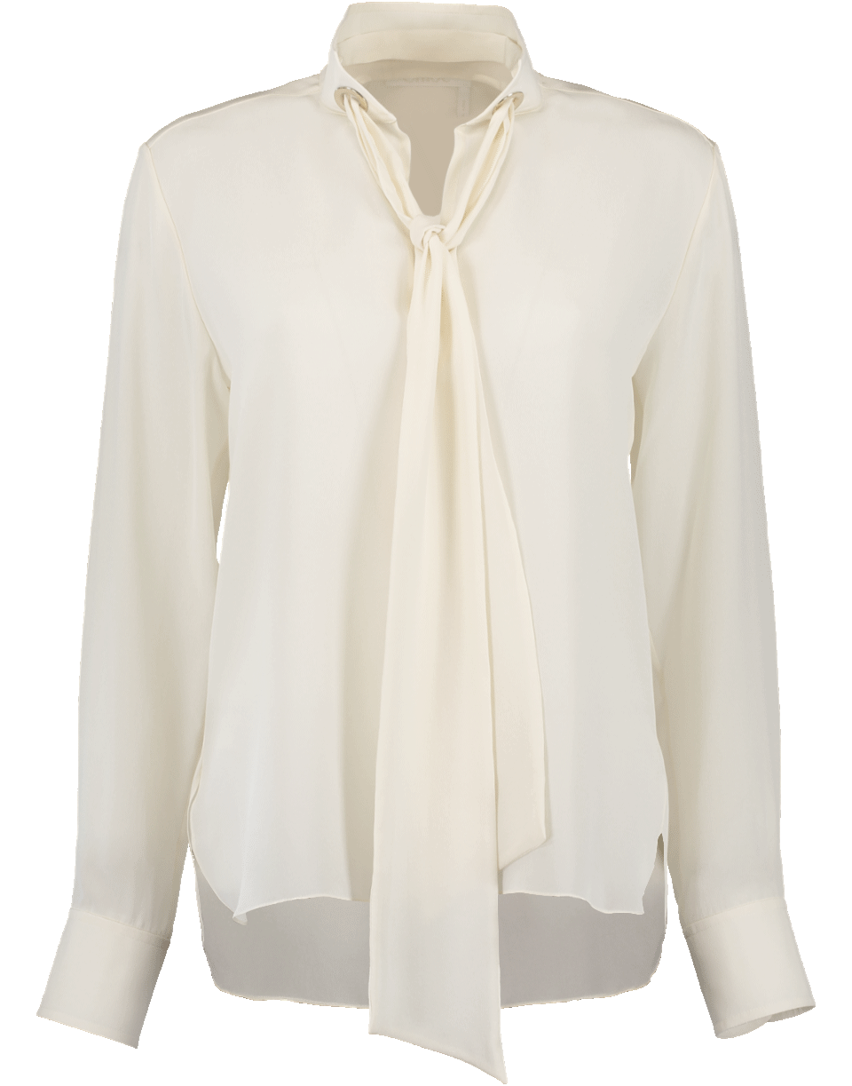 CHLOÉ-Tie Neck Blouse-