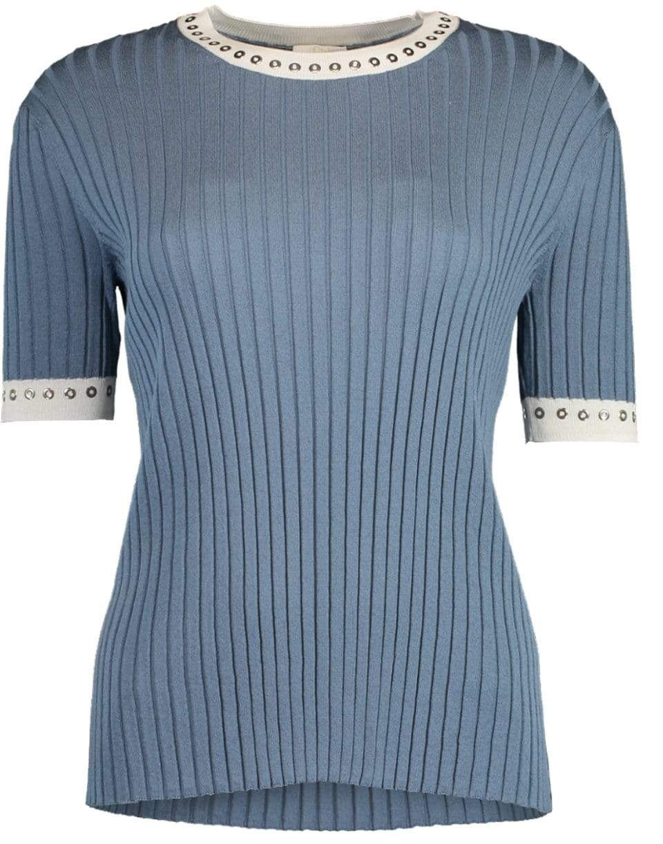 Short Sleeve Knit Crewneck Top CLOTHINGTOPKNITS CHLOÉ   