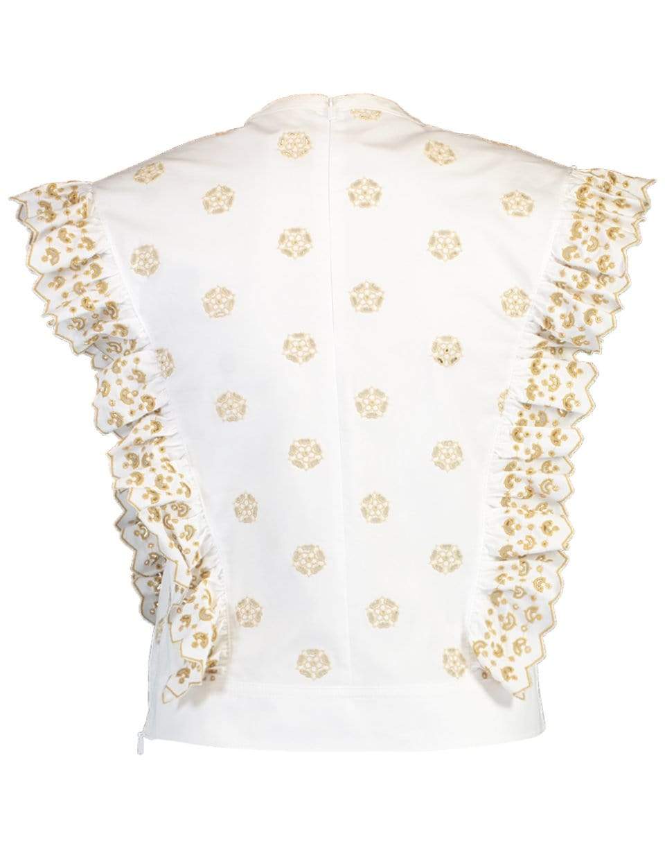 CHLOÉ-Embroidered Floral Shirt-