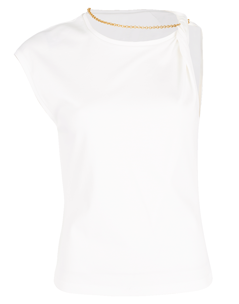 CHLOÉ-Rolled Side Tee Shirt-