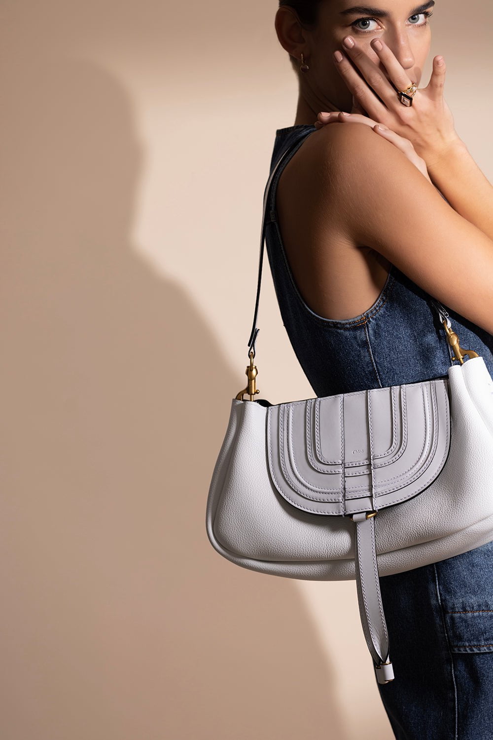 CHLOÉ-Marcie Bag-WHITE