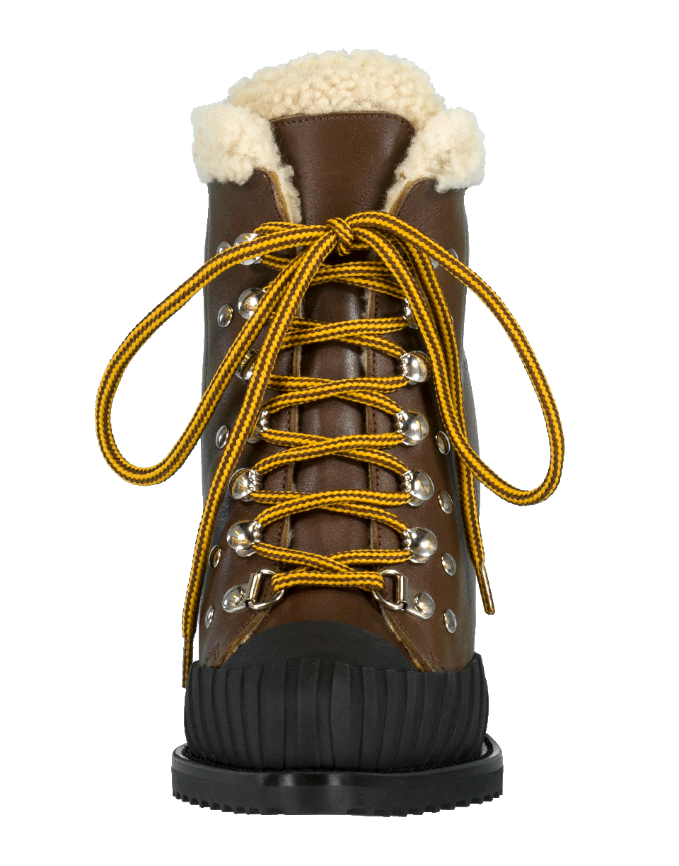CHLOÉ-Rylee Shearling Lace Up Boot-