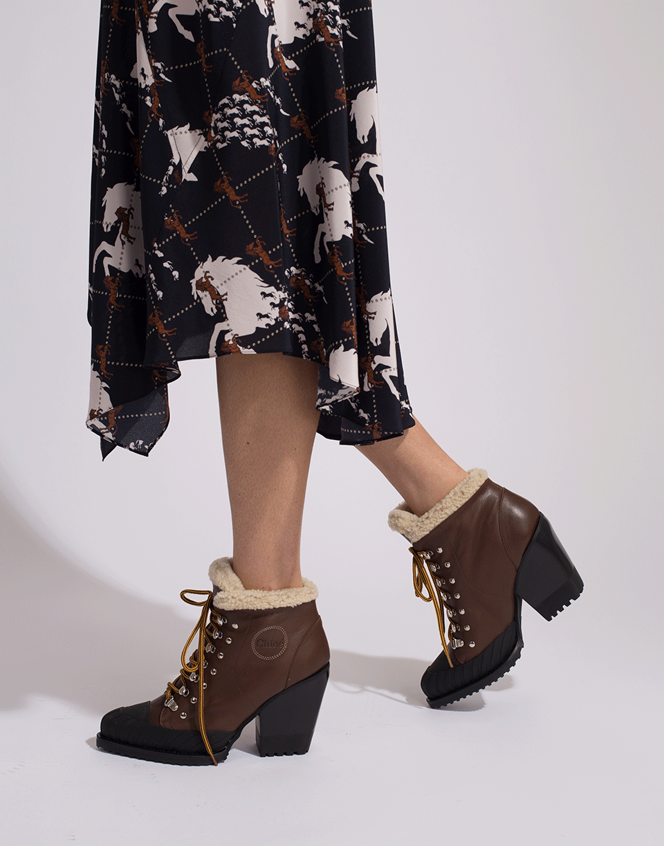 Rylee Shearling Lace Up Boot SHOEBOOT CHLOÉ   