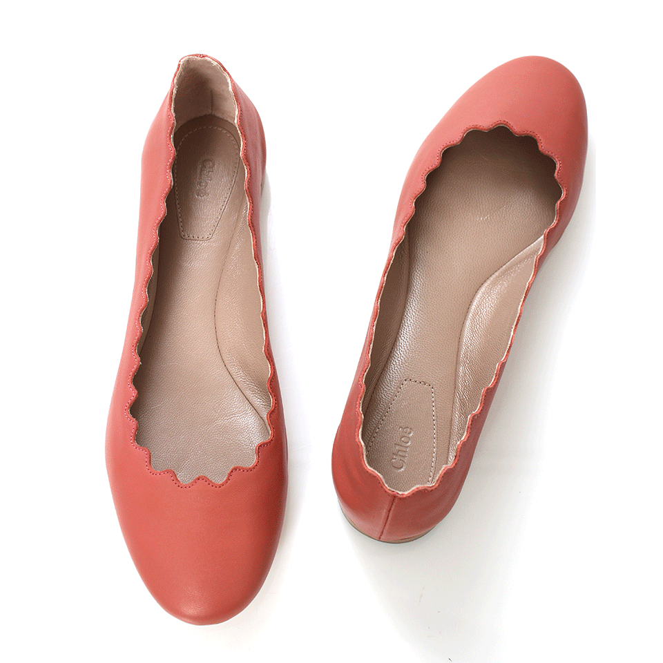 CHLOÉ-Scallop Ballerina-