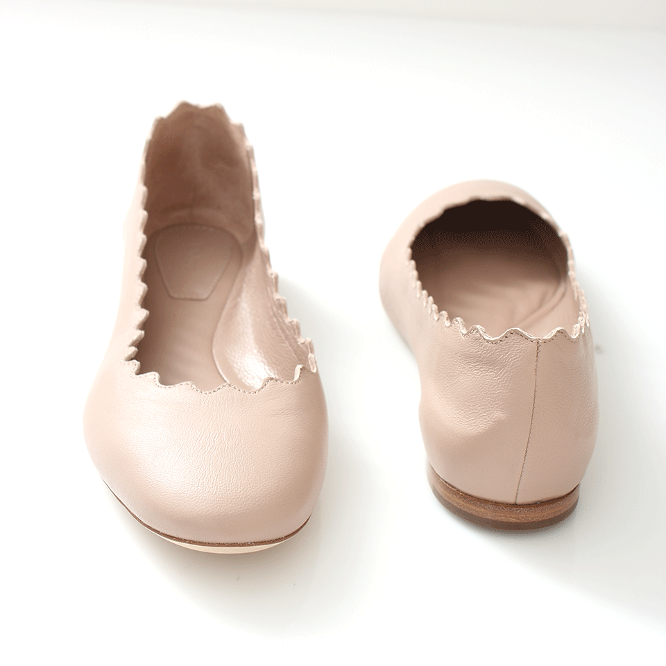 CHLOÉ-Scallop Ballerina-