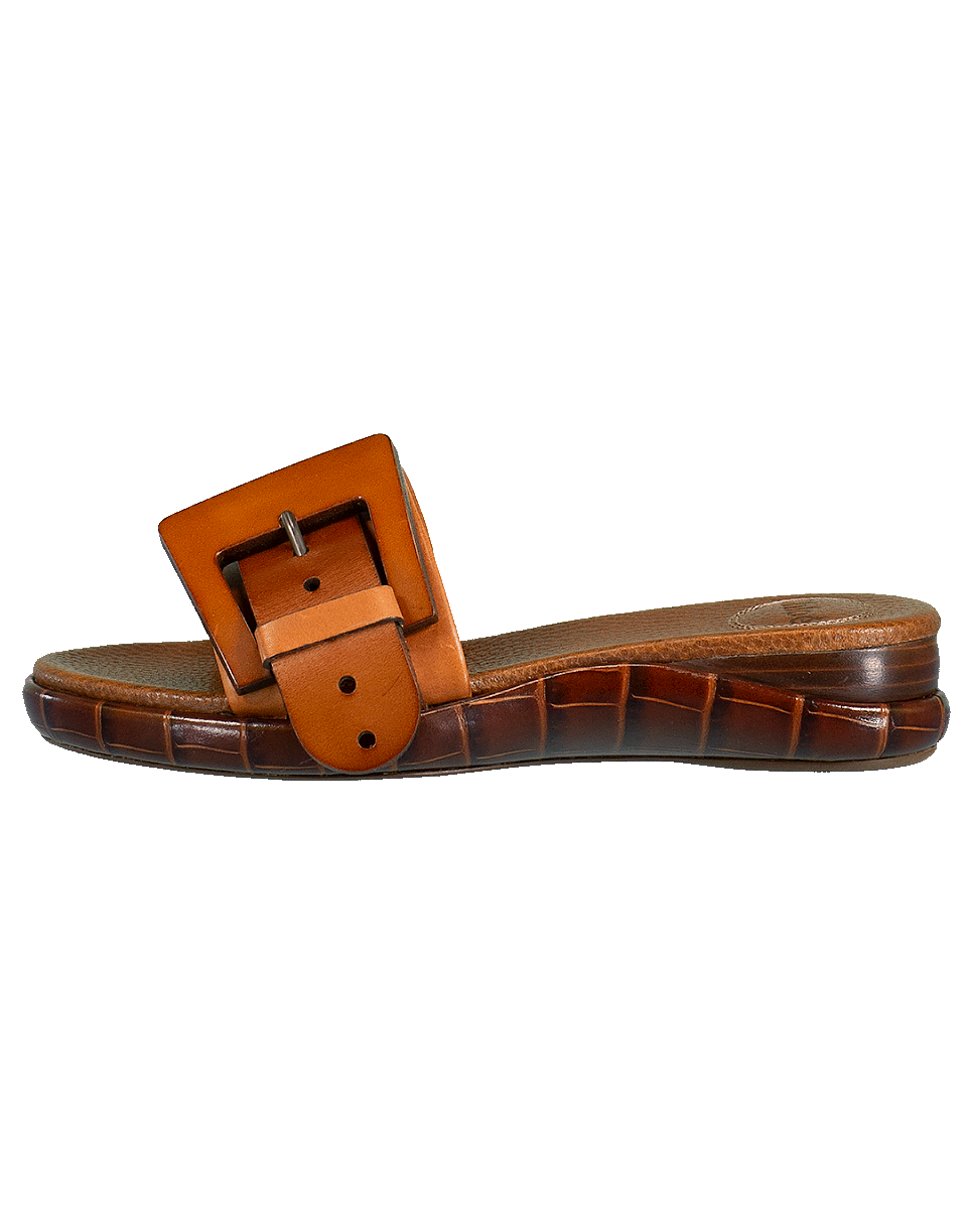 CHLOÉ-Willy Flat Buckle Sandal-
