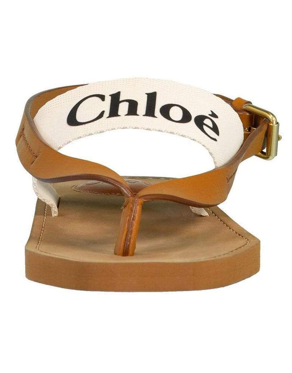 CHLOÉ-Woody Back Strap Flat Sandals-