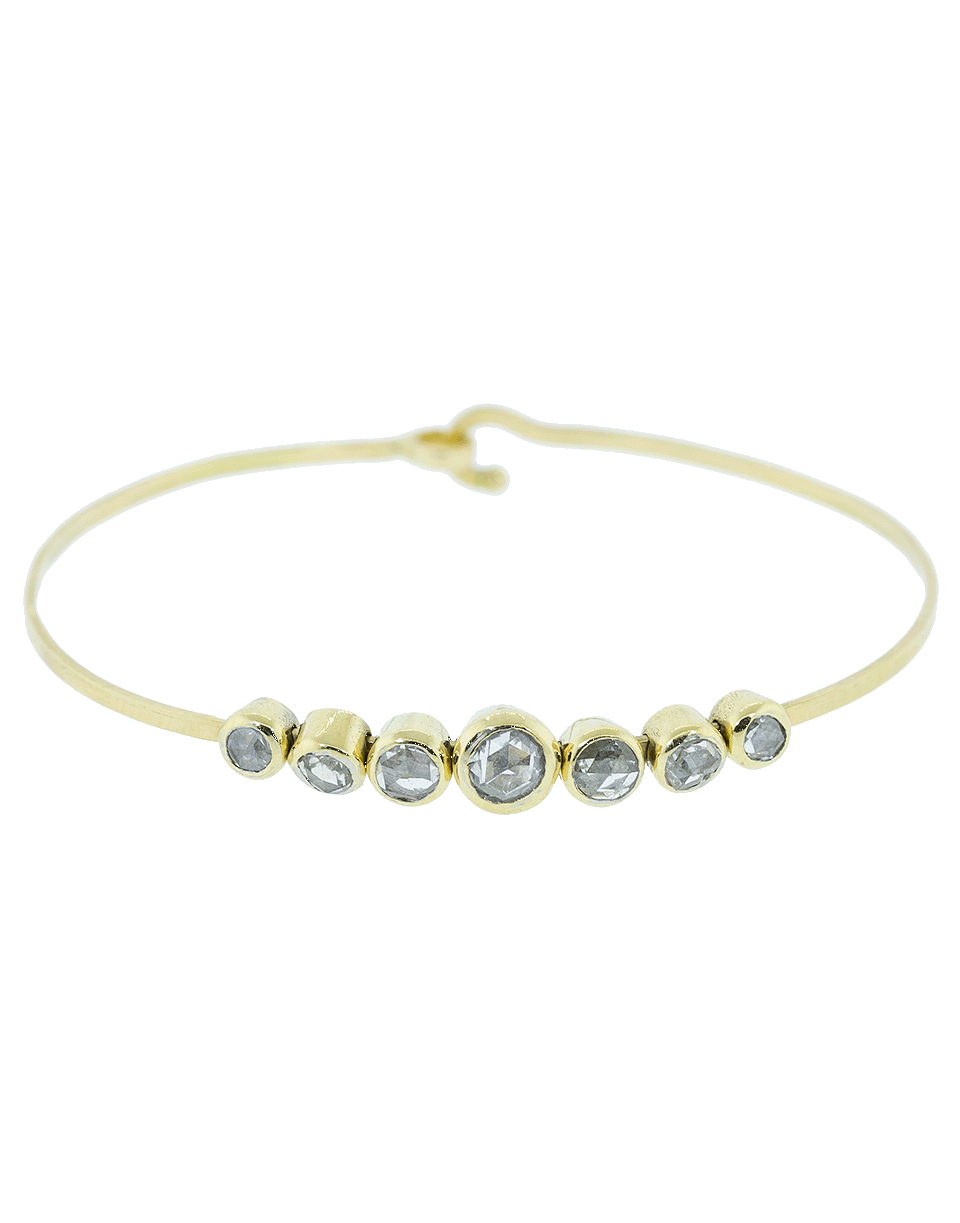 CHRISTINA ALEXIOU-Rose Cut Diamond Bracelet-YELLOW GOLD