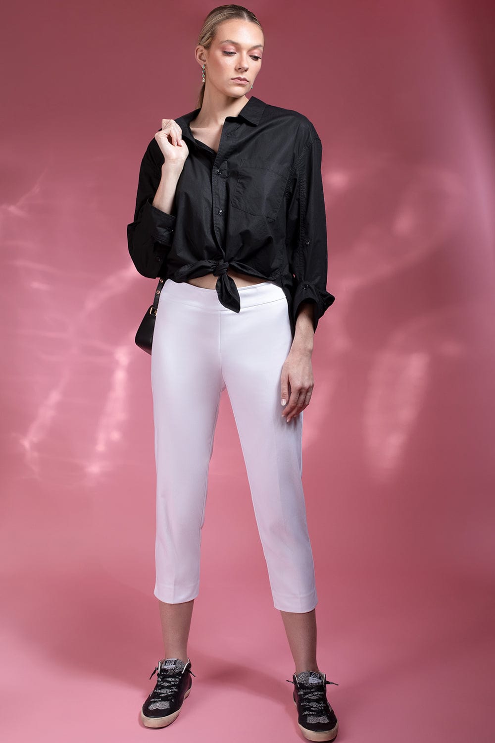 Kayla Long Sleeve Button Down Shirt - Black CLOTHINGTOPBLOUSE CITIZENS of HUMANITY   