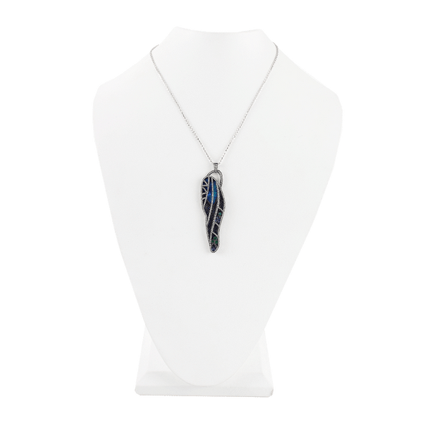Opal and Diamond Pendant Necklace – Marissa Collections