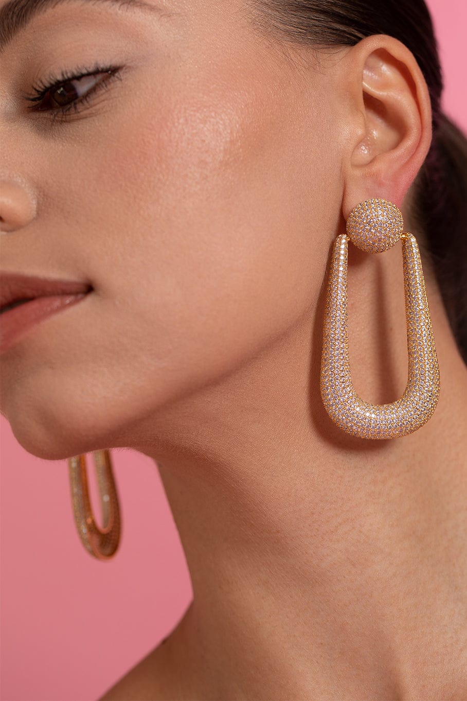 CULT GAIA-Brea Earring-GOLD CLEAR