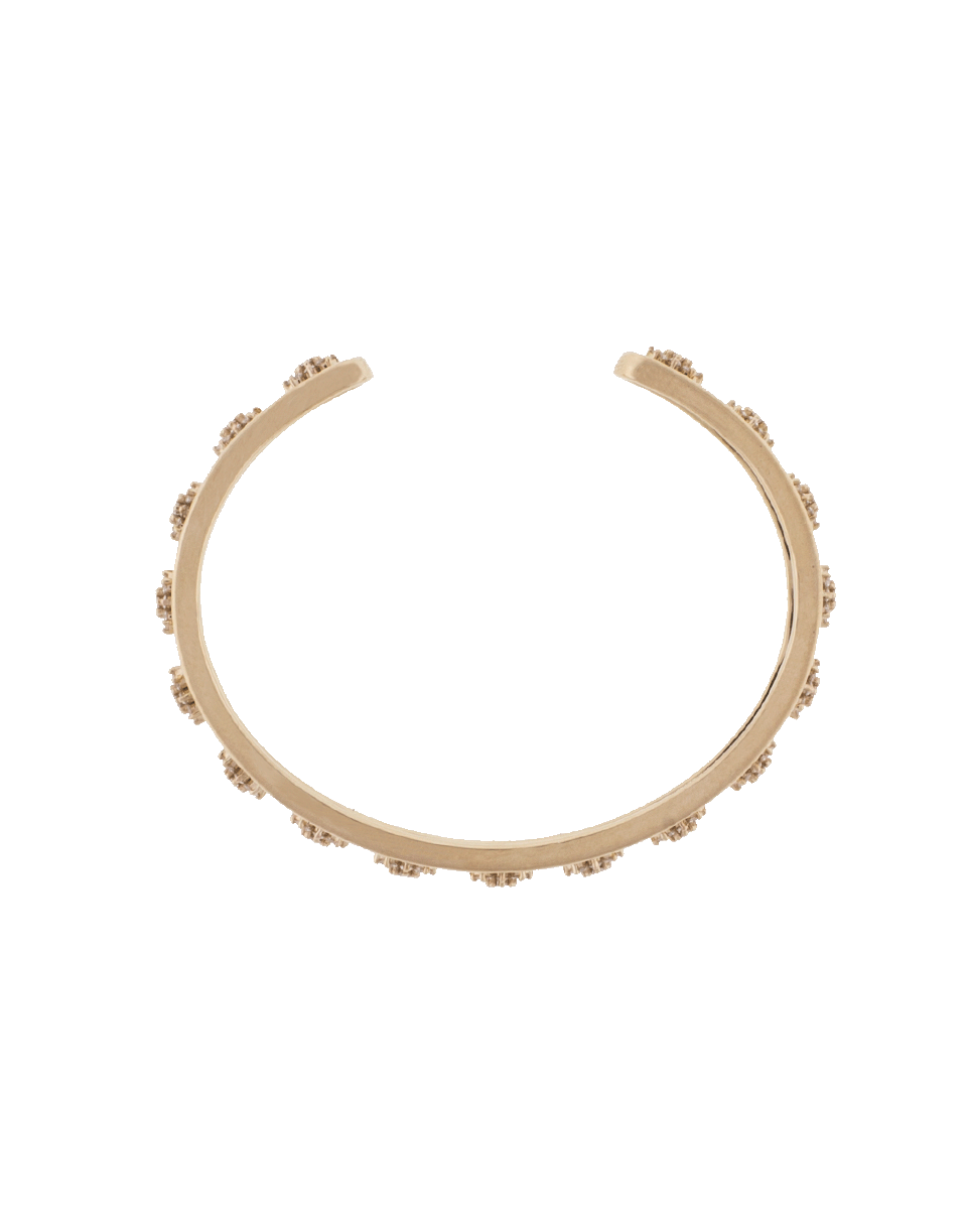 DANA REBECCA DESIGNS-Diamond Flower Cuff Bracelet-ROSE GOLD
