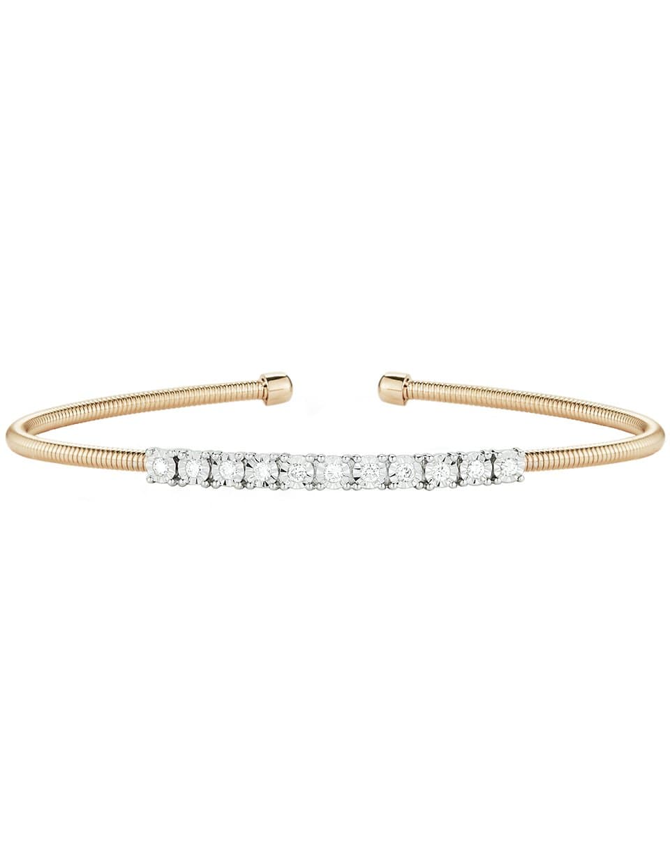 DANA REBECCA DESIGNS-Yellow Gold Ava Bea Diamond Flex Cuff-YELLOW GOLD