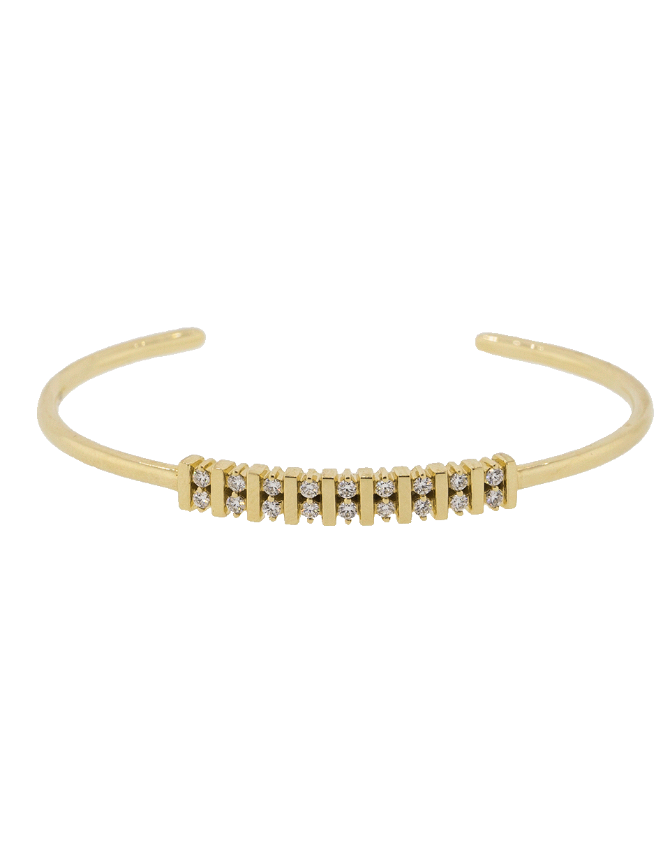 DANA REBECCA DESIGNS-Diamond Cuff Bracelet-YELLOW GOLD