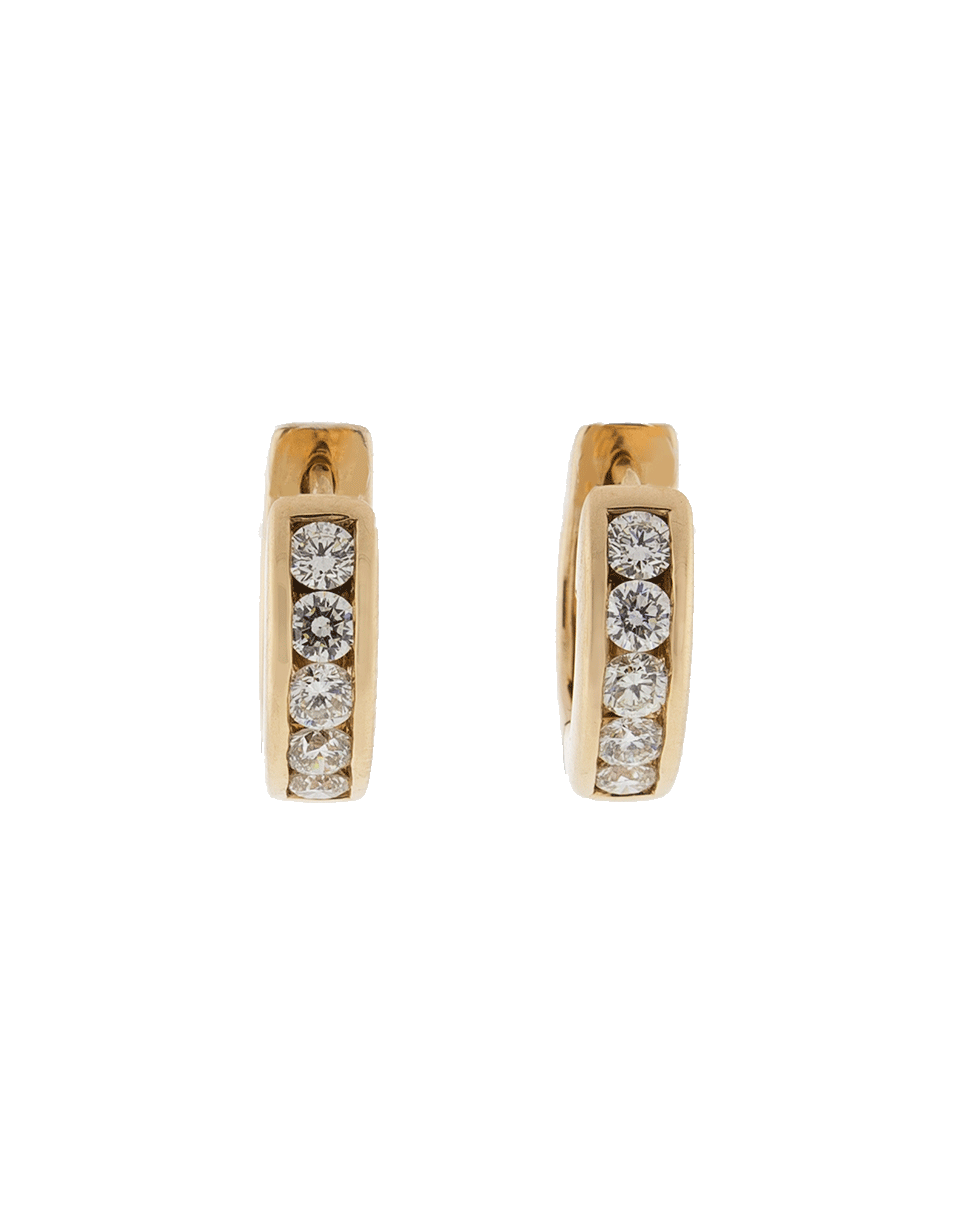 DANA REBECCA DESIGNS-Diamond Huggie Earrings-ROSE GOLD