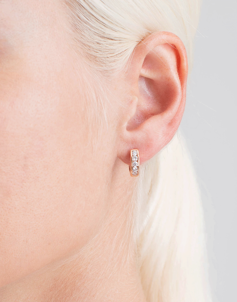 Diamond Huggie Earrings JEWELRYFINE JEWELEARRING DANA REBECCA DESIGNS   