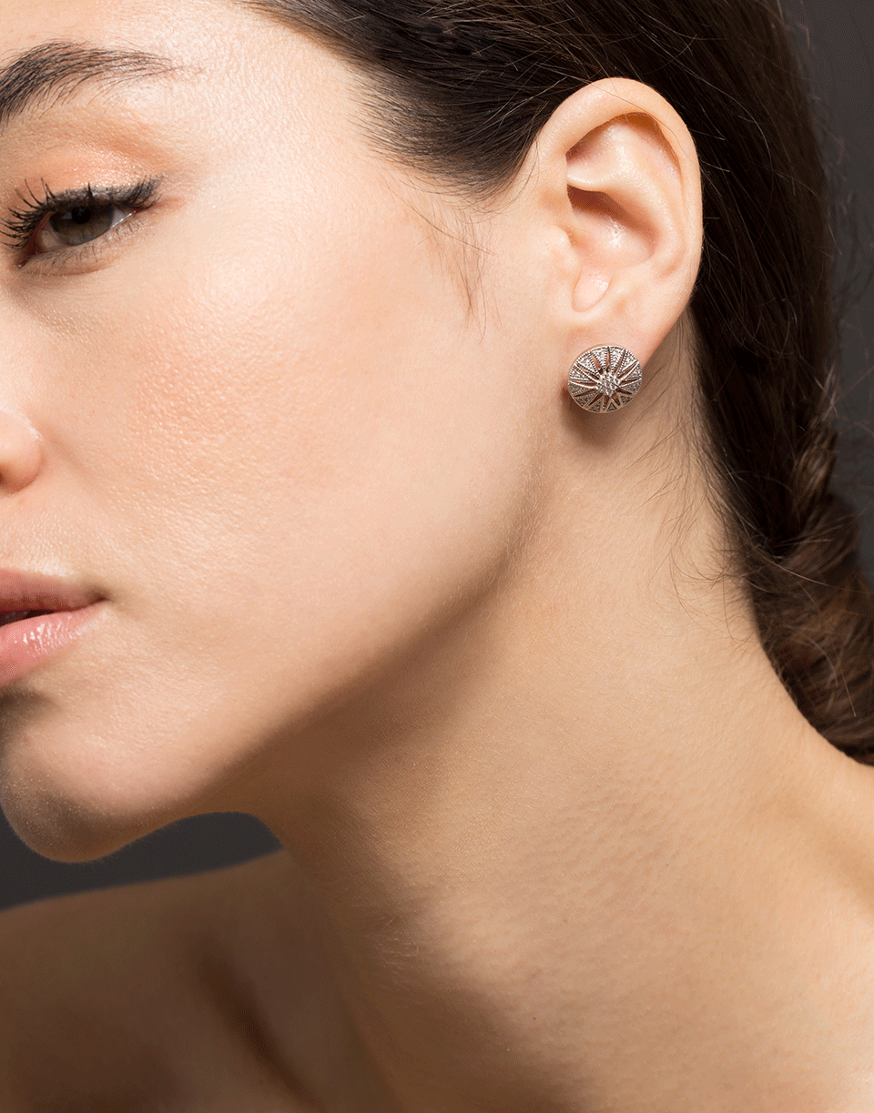 DANA REBECCA DESIGNS-Emily Sarah Diamond Stud Earrings-WHITE GOLD