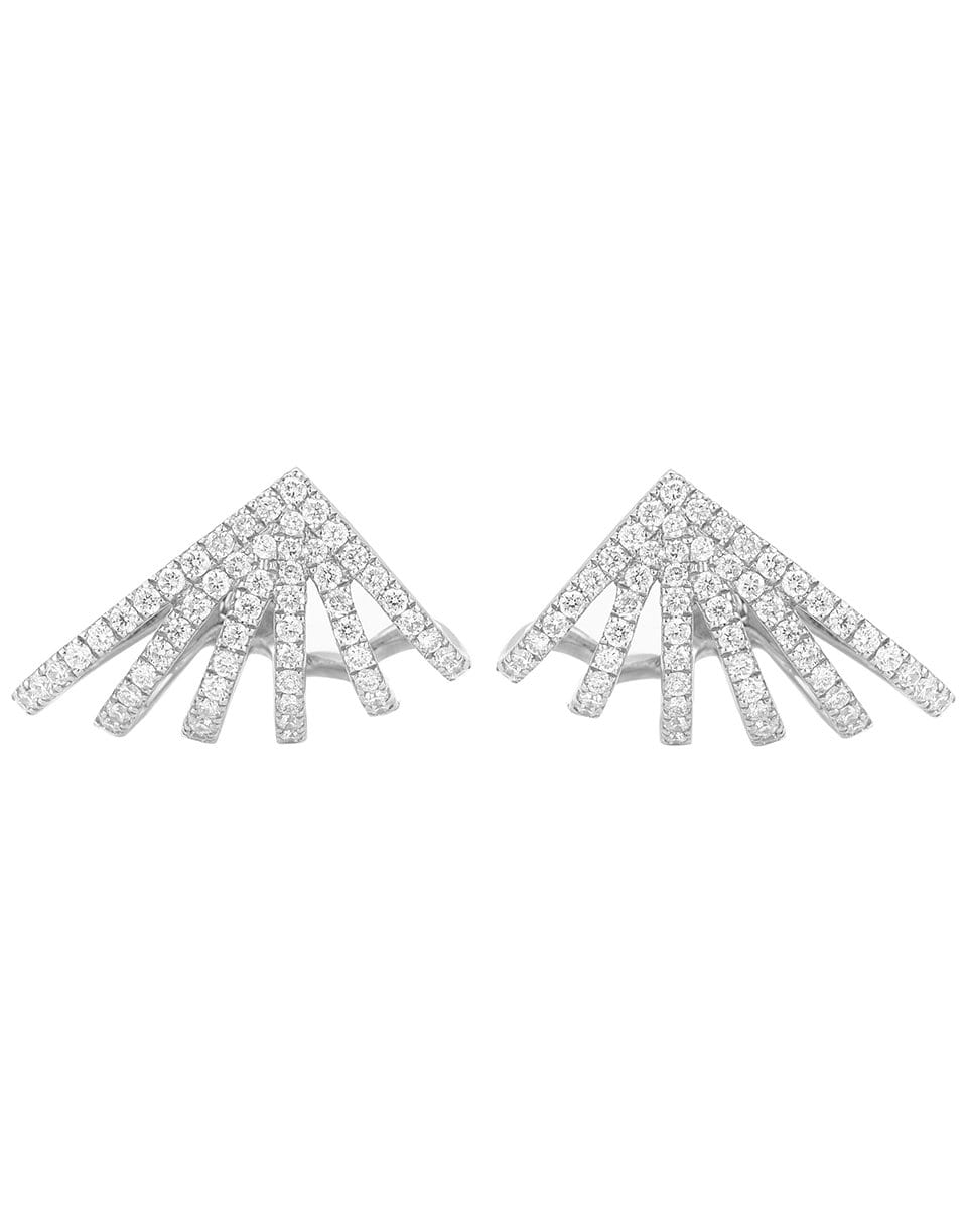 DANA REBECCA DESIGNS-Sarah Leah Six Burst Diamond Studs-WHITE GOLD