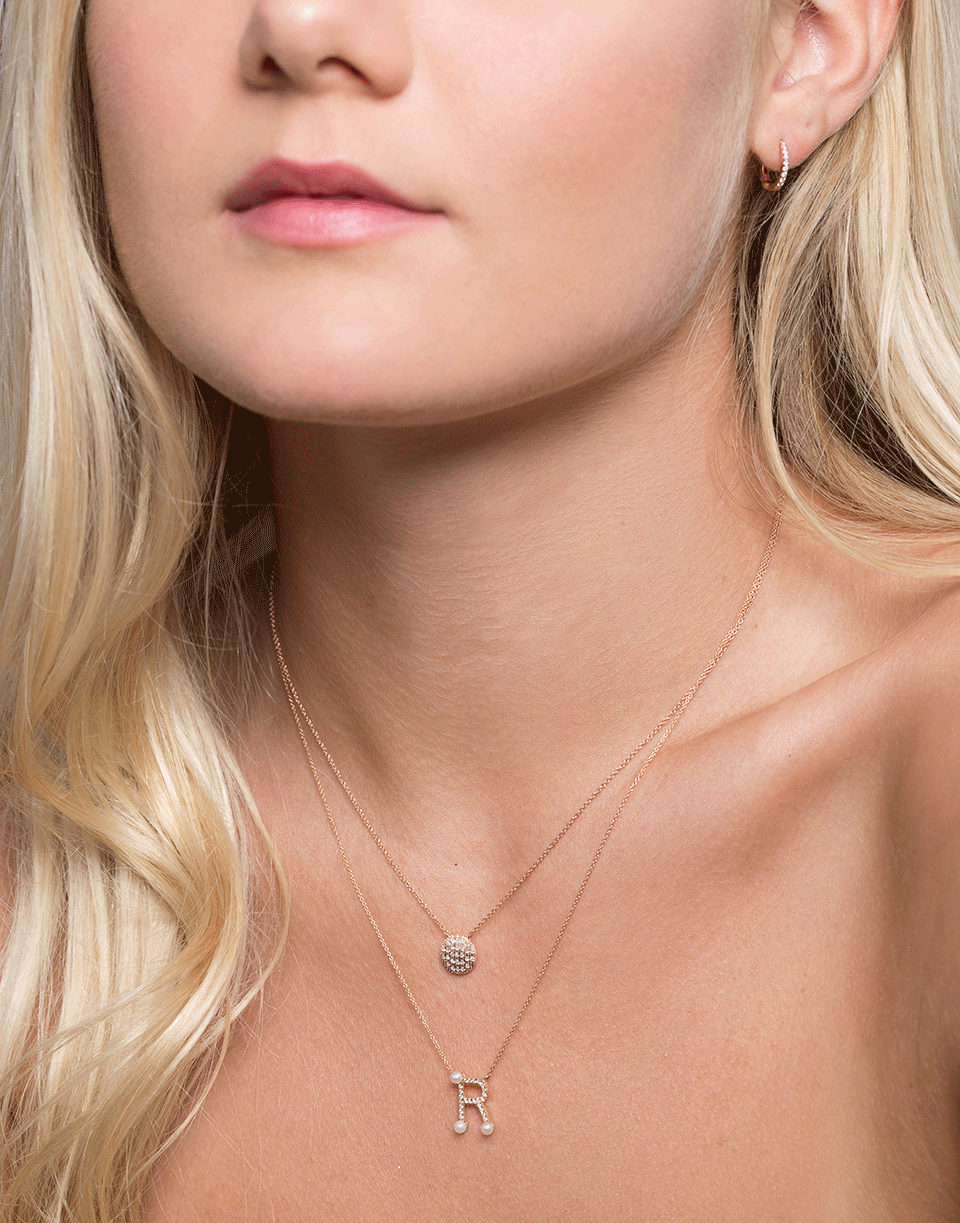 DANA REBECCA DESIGNS-Lauren Joy Medium Diamond Necklace-ROSE GOLD