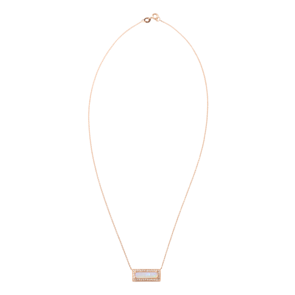 DANA REBECCA DESIGNS-Opal Bar Necklace-ROSE GOLD