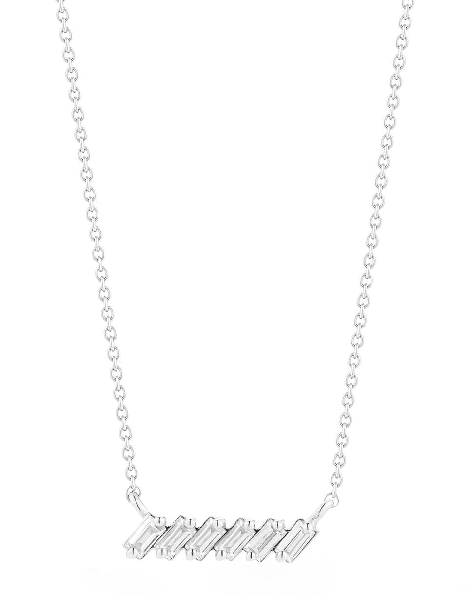 DANA REBECCA DESIGNS-Sadie Pearl Slope Bar Necklace - White Gold-WHITE GOLD