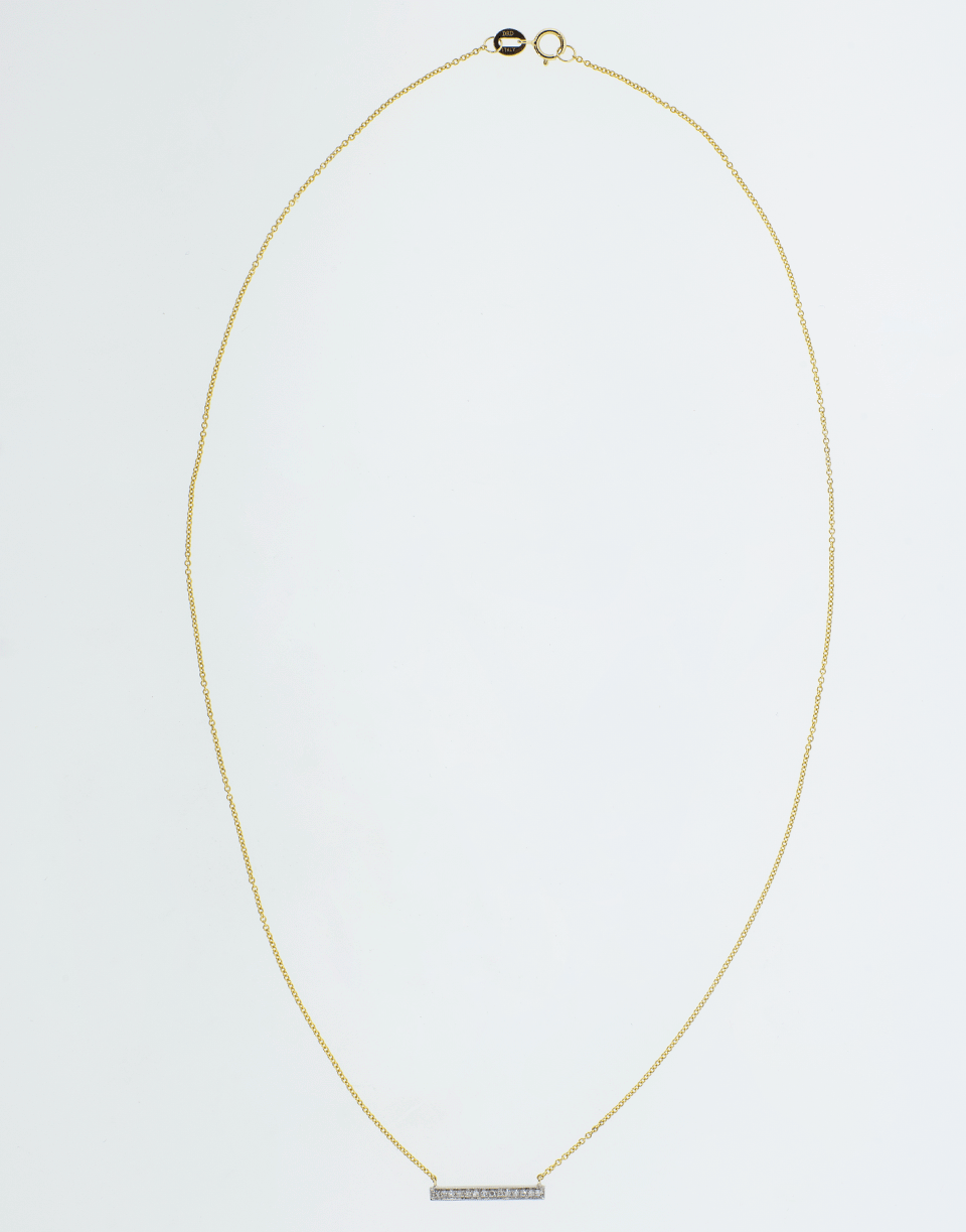 DANA REBECCA DESIGNS-Sylvie Rose Medium Diamond Bar Necklace-YELLOW GOLD