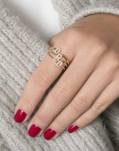 Dana rebecca shop initial ring