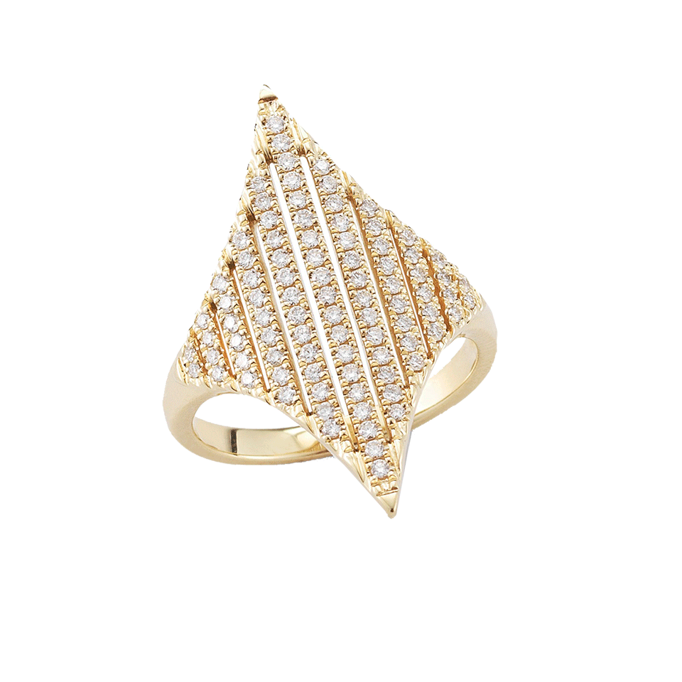 DANA REBECCA DESIGNS-Jeb Diamond Pave Ring-YELLOW GOLD