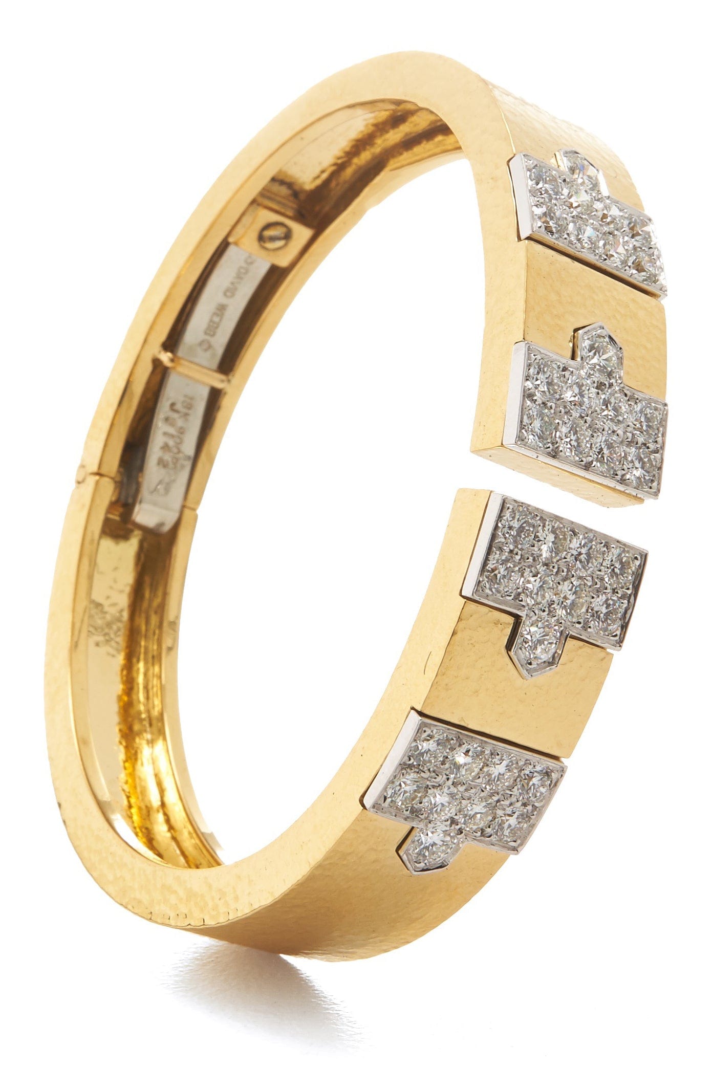 DAVID WEBB-Diamond Lane Bracelet-YELLOW GOLD
