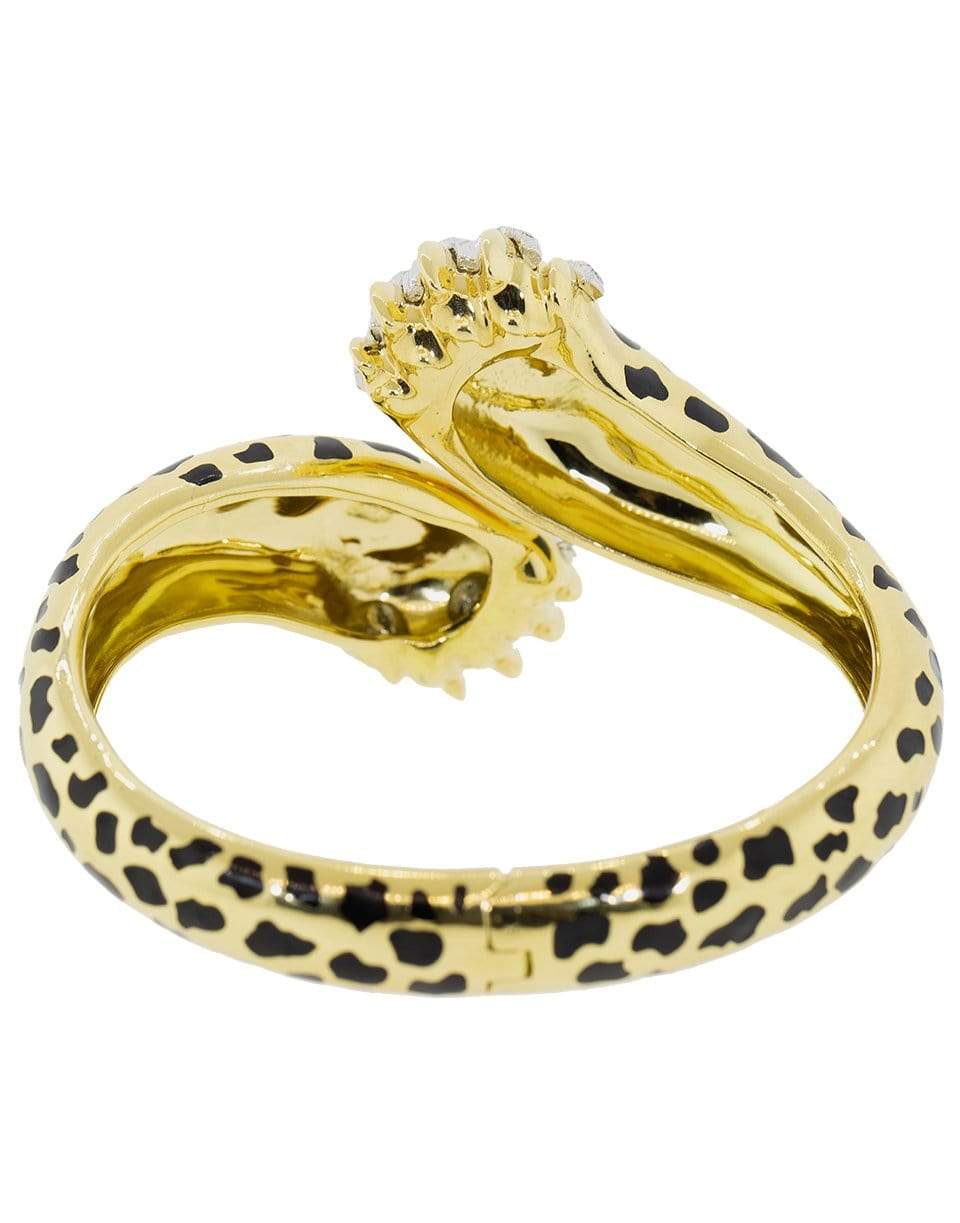 DAVID WEBB-Leopard Paw Diamond Bracelet-YELLOW GOLD