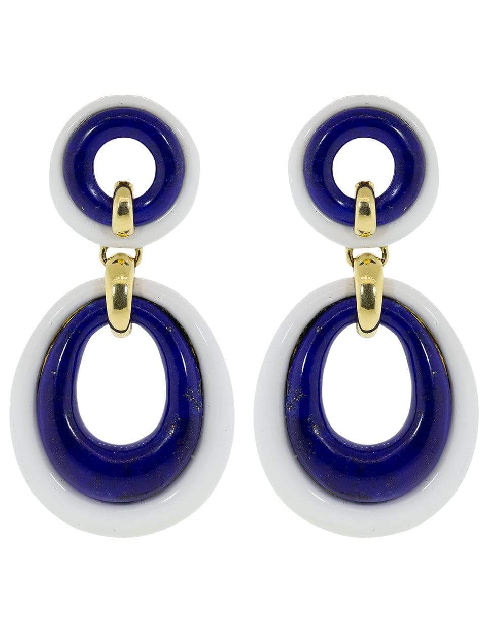 DAVID WEBB-Lapis Lazuli Drop Earrings-YELLOW GOLD