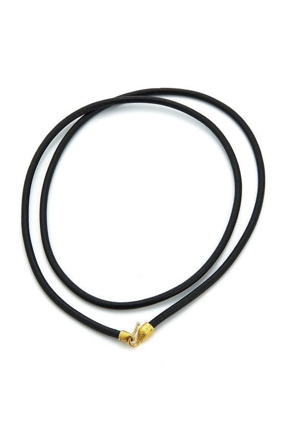 DAVID WEBB-Leather Cord - 24in-YELLOW GOLD