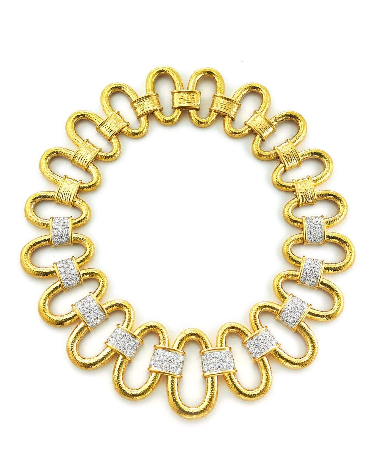 DAVID WEBB-Revelry Diamond Necklace-YELLOW GOLD