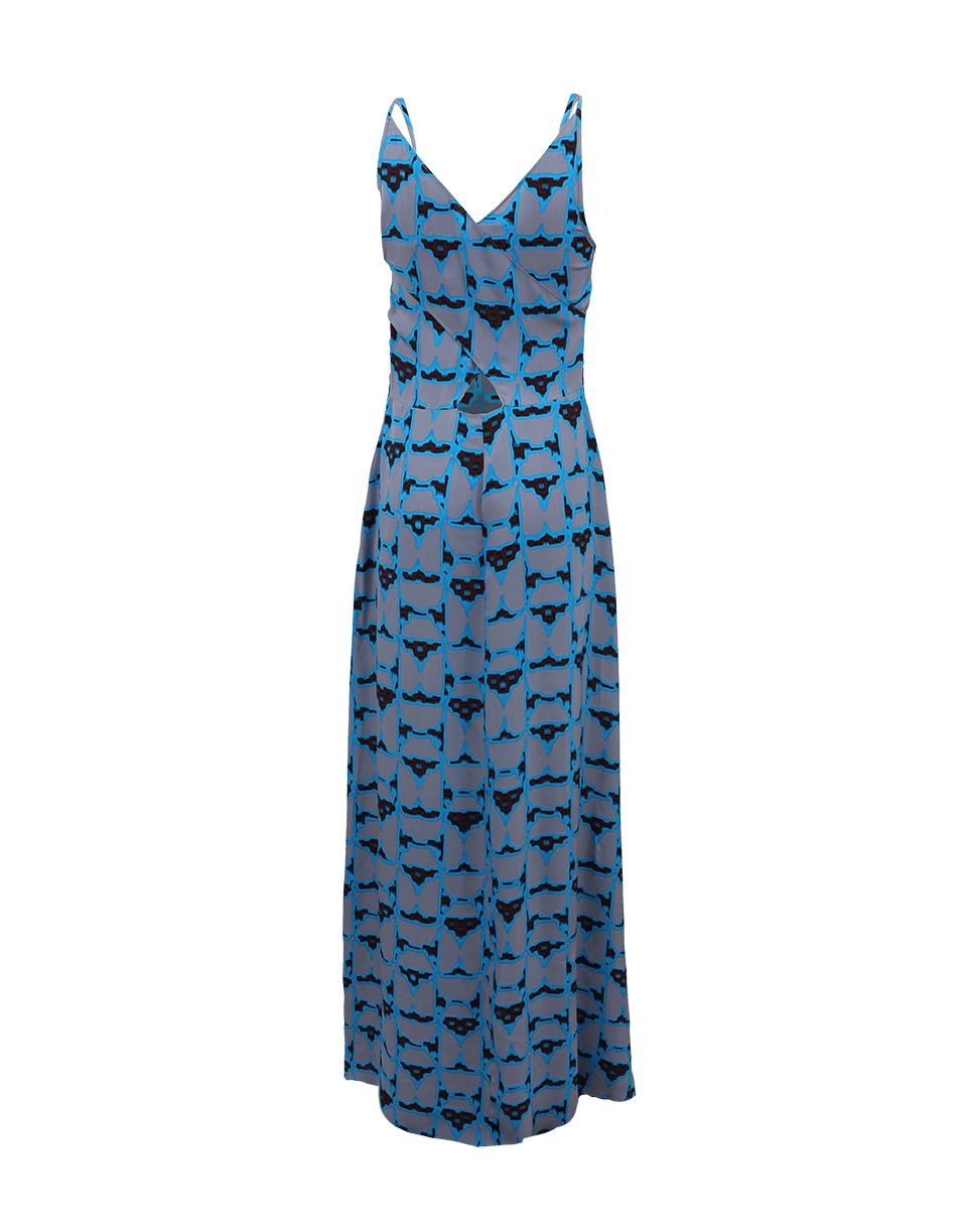 DEREK LAM 10 CROSBY-Sleeveless Print Maxi Dress-
