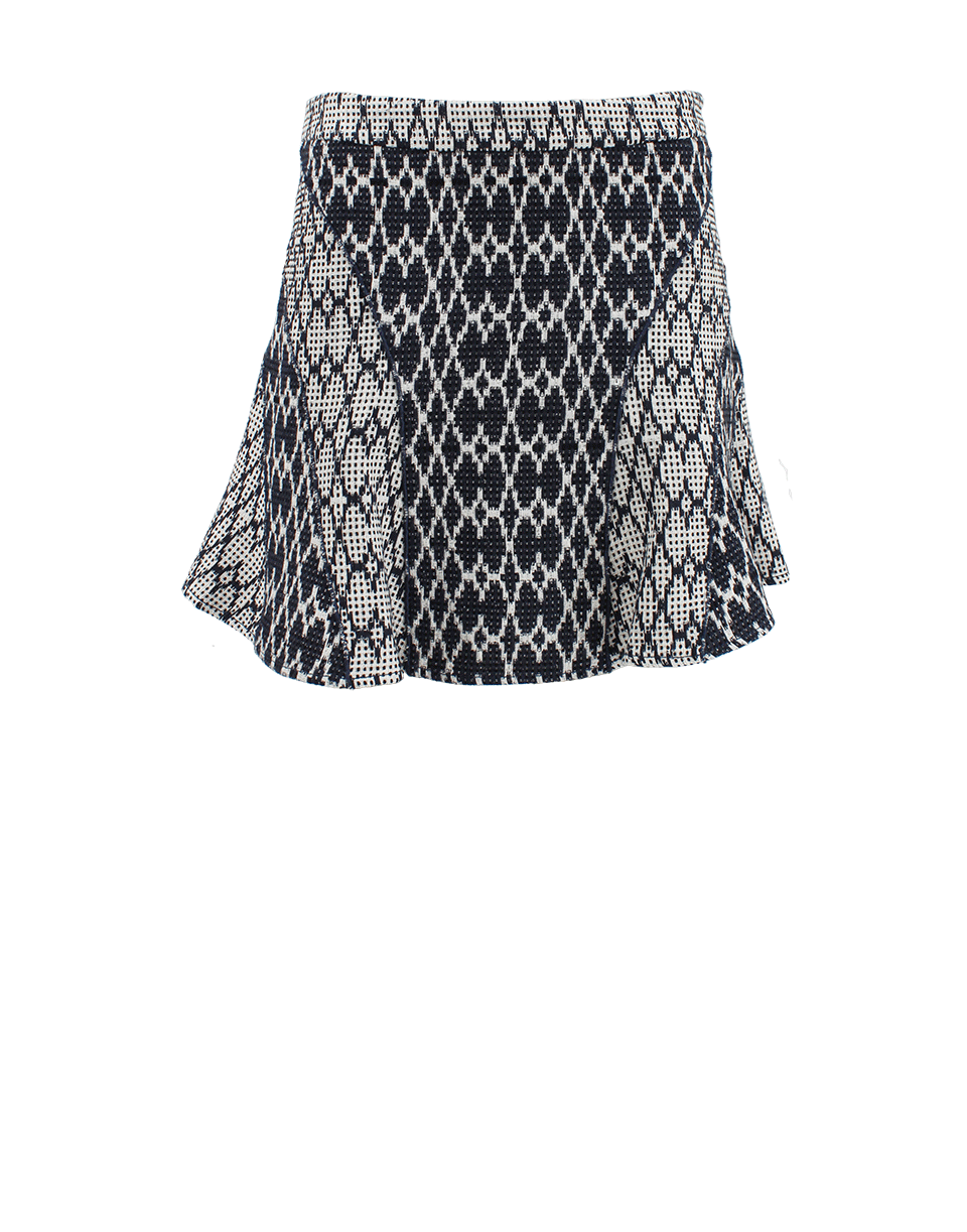 DEREK LAM 10 CROSBY-Flare Mini Skirt-