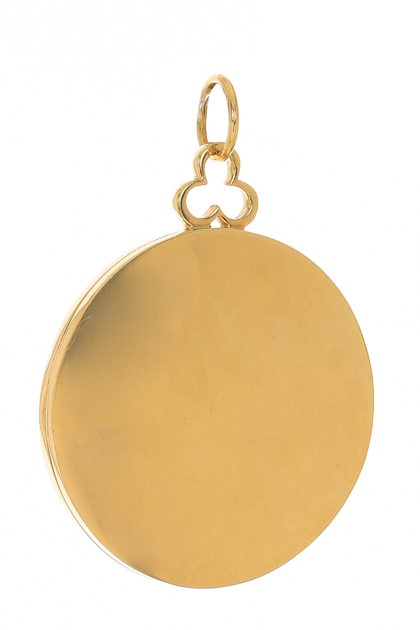 DEVON WOODHILL-Large Goddess Locket Necklace-YELLOW GOLD